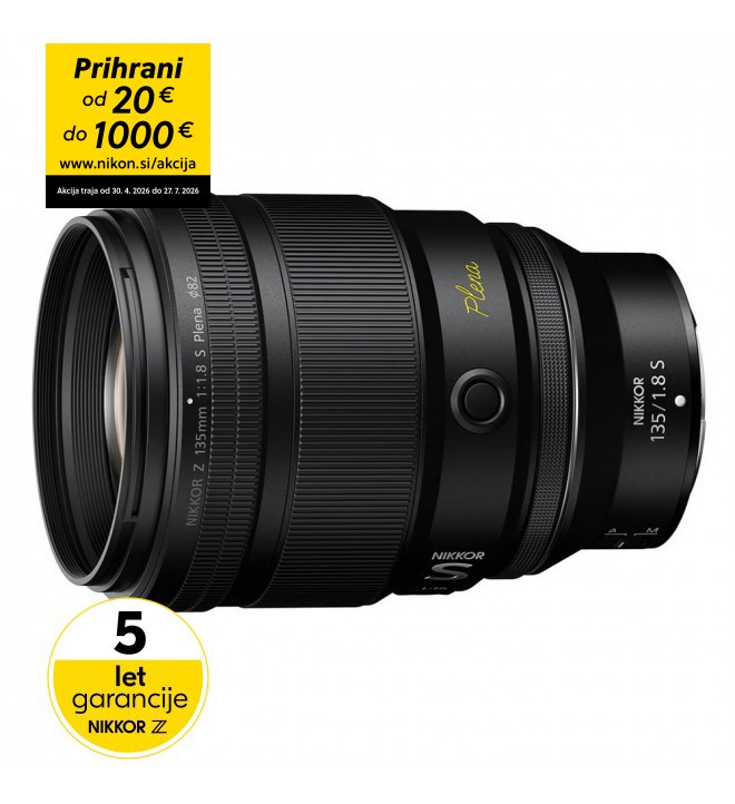 Nikkor Z 135mm f/1.8 S Plena