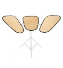 Triflector MKII Set of 3 Gold/White Panels
