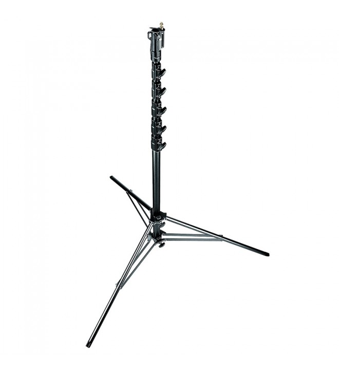 Manfrotto Black Aluminium 6-Sections High Super Stand 1 Levelling Leg