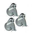 Manfrotto Wheel Set 100mm with Brakes