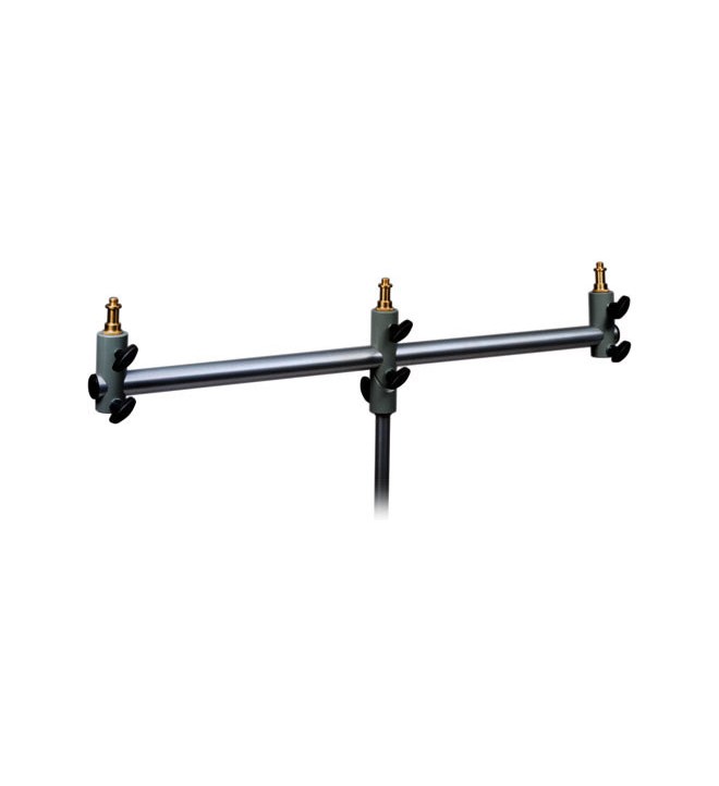 Manfrotto 154 Triple Microphone Holder Bar (Black)